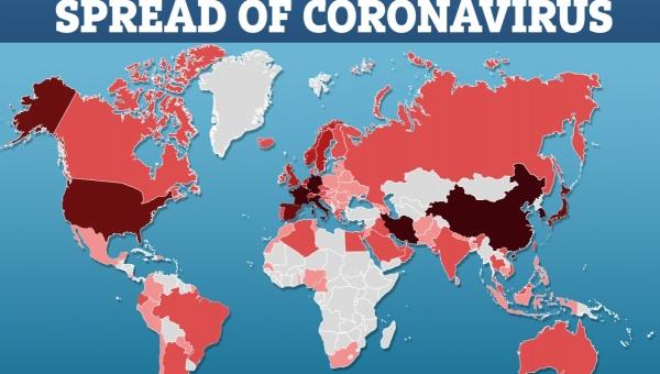 Corona spread map