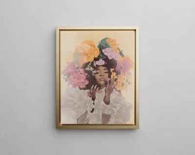 Royalty Blossomed is the perfect piece to bring your walls to life from our Her Essence collection. Create a perfect pair or complete a gallery wall by shopping for more Black art and African American art for sale.