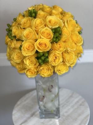 Yellow_globe Petals By V is a black or African American owned florist in Pembroke Pines, Florida. | Support Black Owned