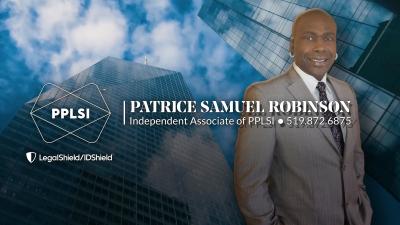 Patrice Samuel Robinson, Independent Associate of PPLSI | LegalShield Legal Services| IDShield Identity Theft Protection | Privacy Management