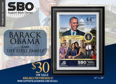 425_SBO_002 Obama Poster | Support Black Owned