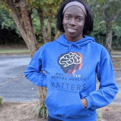 Melanated Mental Health Matters Hoodie