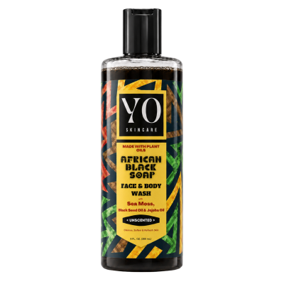 YO SKINCARE African Black Soap Face & Body Wash - Unscented
