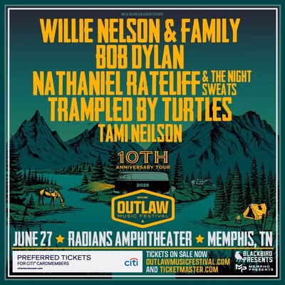 Memphis Benefitting from Success of First Leg of Outlaw Music Festival in Other States as Ticket Sales Soar