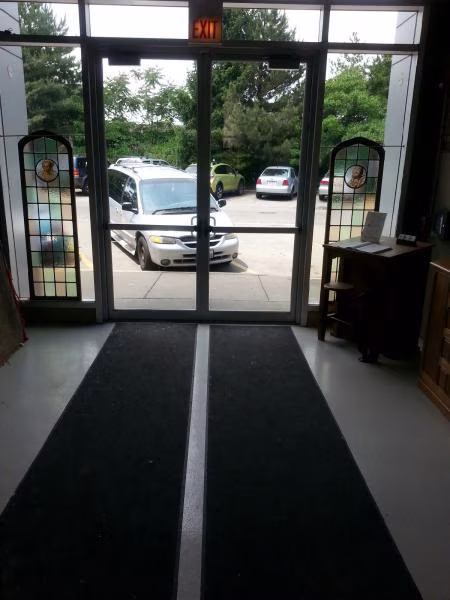 Event hall entry. Ravenswood 