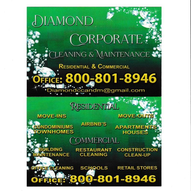 Diamond Corporate Cleaning & Maintenance