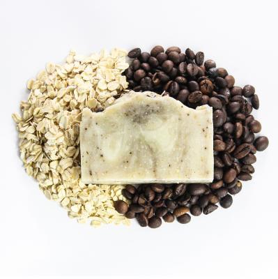 Oatmeal & pumice are a great combination together when it comes to making a natural exfoliating bar. Along with the addition of coffee grounds and bentonite clay these ingredients serve as a gentle exfoliant for dead skin cells for a fresher complexion. G