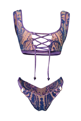 Love a bustier fit? The Bra Top offers great support and lift with attractive lace up and bead detailing. Created with wide underbust elastic & back strap support. Full Lining